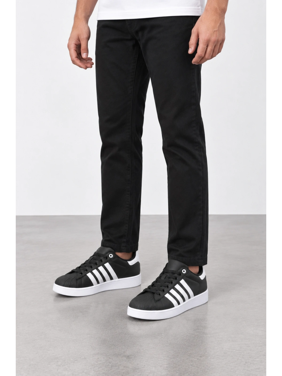 Captiva Erkek Bağcıklı Günlük Sneaker Spor Ayakkabı Siyah-Beyaz