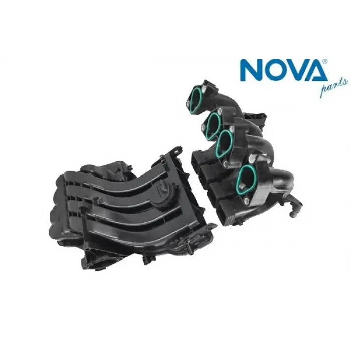 06A133203EM206BD Emme Manifold Üst & Alt Parçası Set - Golf-Jetta-Passat-Touran-Octavia-1.6 Lt.-Bse-Bsf-Bgu