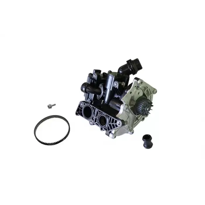 06L121111HKIT1 Su Pompası & Gövdesi Komple Alüminyum Tip Kayışlı & Hortumlu - Audı A4-A5-A6-A7-Q5-2.0-Tfsı-Cdnc-Cncb-Cncd