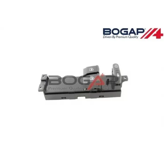 1J3959857B Cam Açma Anahtarı Ön 2li Kırmızı - Golf-4-Bora-Passat-Toledo-Leon