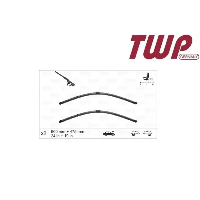 1K0998002 Silecek Süpürgesi SAĞ & SOL Set - Golf 2004-2007