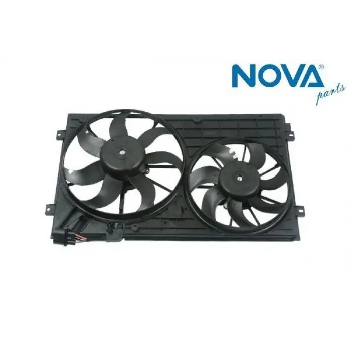 1TD121203A Fan Motorları & Dual Çerçeve 300W+200W - Caddy-Golf 5-Octavıa-Passat-Jetta-Toledo-Leon-A3