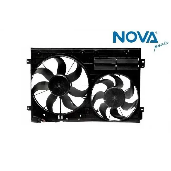 1TD121203B Fan Motorları & Dual Çerçeve 300W+200W Otomatik - Caddy-Golf 5-Octavıa-Passat-Jetta-Toledo-Leon-A3