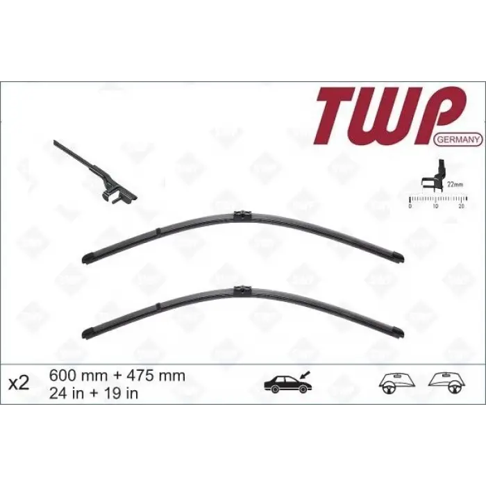 3G1998001 Silecek Süpürgesi SOL & SAĞ Set - Passat 2015->