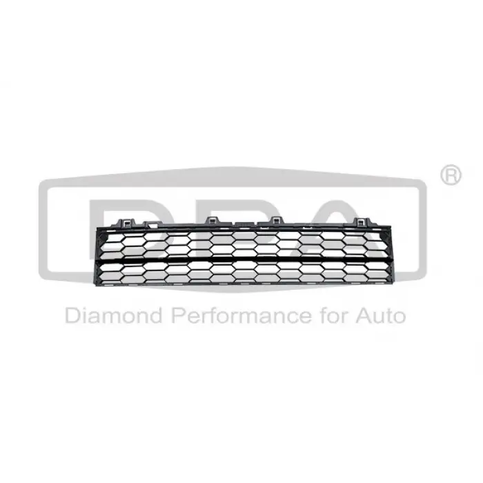 3V0853677- Tampon Izgarası Orta Mat Siyah Çıtalı - Superb 2015->