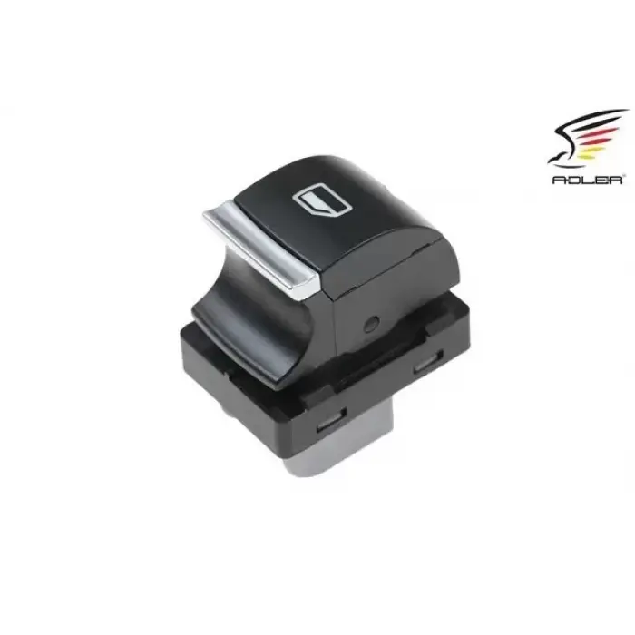 4F0959855B Cam Açma Anahtarı Tekli Krom - Audı A3 2009-2013 - Q7 2010-2015 - Rs3 2011-2013