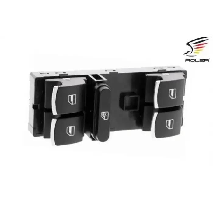 5K4959857 Cam Açma Anahtarı 4lü Krom - Golf-Jetta-Polo-Passat-Passat Cc-Tıguan-Touran