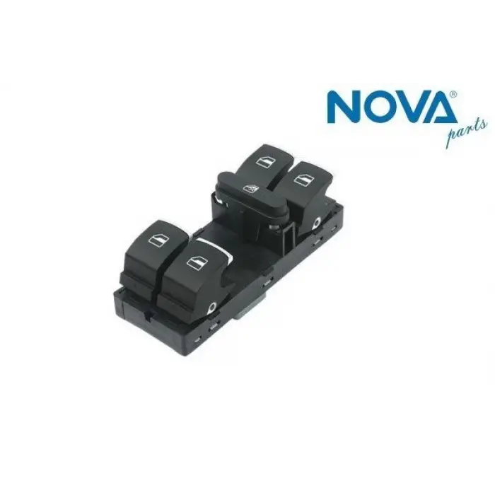 5K4959857 Cam Açma Anahtarı 4lü Krom - Golf-Jetta-Polo-Passat-Passat Cc-Tıguan-Touran