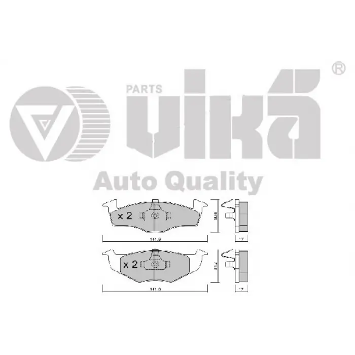 6N0698151C Fren Balatası Ön - Fabıa-Polo