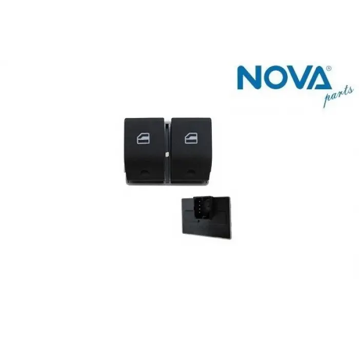 6Q0959858 Cam Açma Anahtarı Ön Camlar 2li - Polo Hb 2002-2009 - Ibıza 2002-2009 - Cordoba 2003-2009