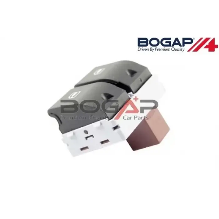 6Q0959858A Cam Açma Anahtarı Arka Camlar 2li - Polo Hb 2002-2009 - Ibıza 2002-2009 - Cordoba 2003-2009