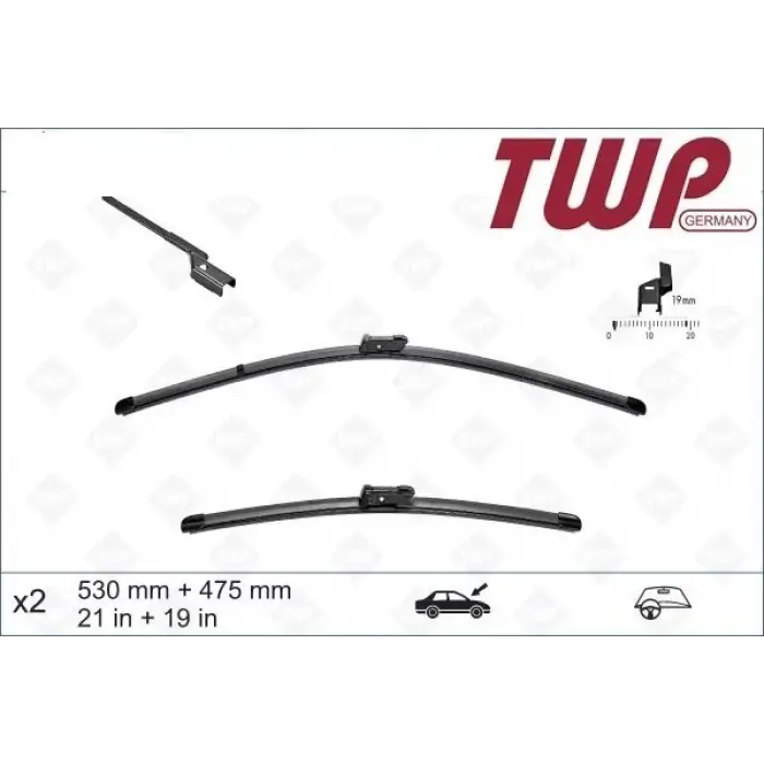 6Q1998002 Silecek Süpürgesi Ön - Polo 2005-2010 - Ibıza-Cordoba 2006-2010