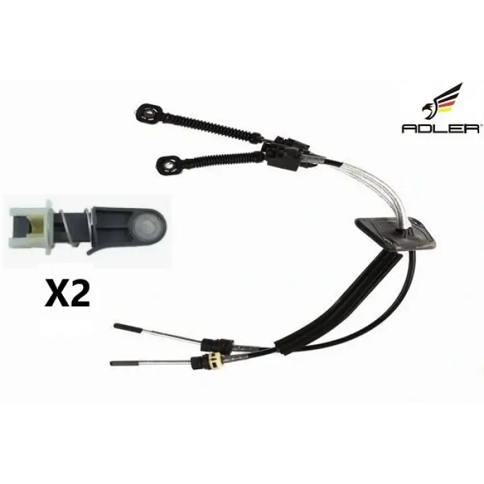 7H1711877N Vİ̇TES TELİ̇ & HALAT UCU ( 5 İLERİ ) - TRANSPORTER T5 1.9 TDİ 2004-2010 AXB-AXC