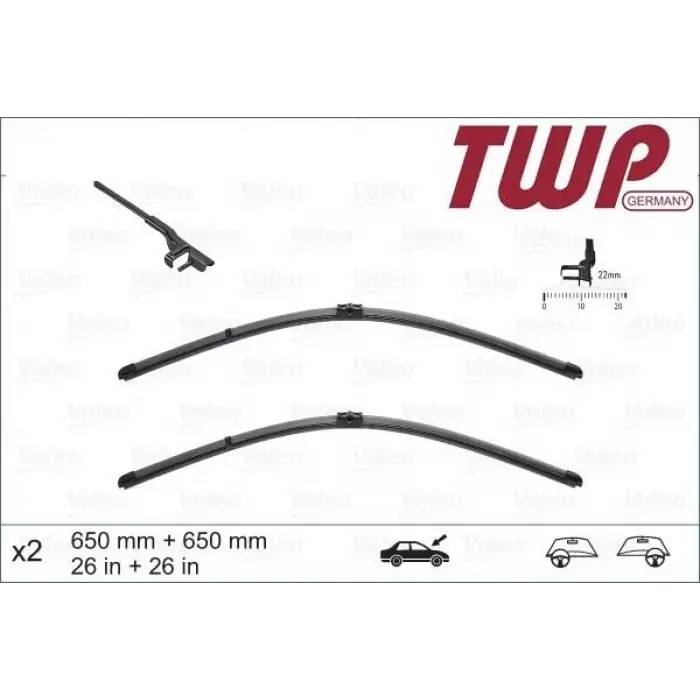 7L6955425A Silecek Süpürgesi Set 2007-2010 - Touareg