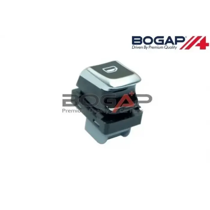 8K0959855B Cam Açma Anahtarı Tekli Krom - Audı A6-A7-A8-A4 2013-2015 - A5 2012-2016 - Q5 2013-2017 - Rs4-Rs5