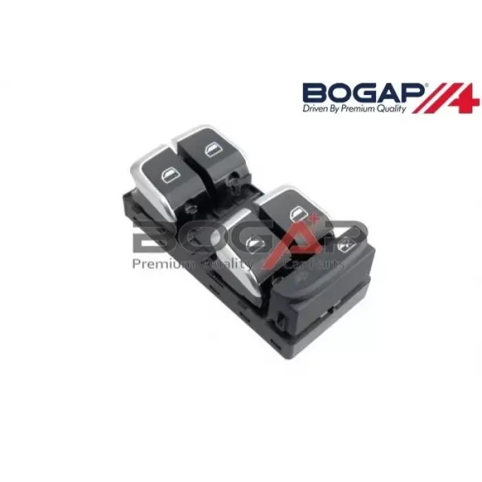 8U0959851A Cam Açma Anahtarı 4lü Krom - Audı Q3 2012-2018