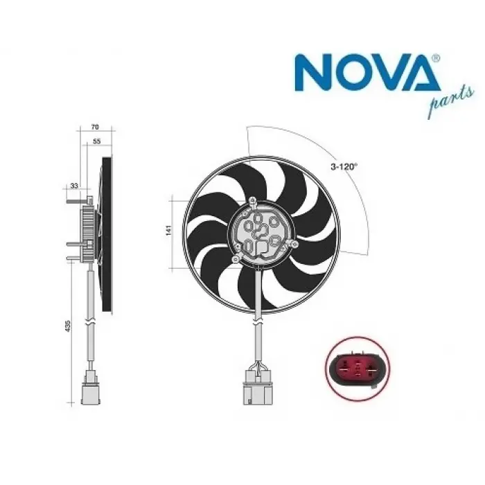 9P1959455B FAN MOTORU - BOXSTER-CAYMAN-CARRERA