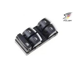 4F0959851H Cam Açma Anahtarı 4lü Krom - Audı A3 2009-2013 - Q7 2010-2015 - Rs3 2011-2013