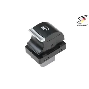 4F0959855B Cam Açma Anahtarı Tekli Krom - Audı A3 2009-2013 - Q7 2010-2015 - Rs3 2011-2013