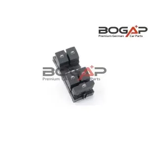 5G0959857C Cam Açma Anahtarı 4lü Krom 8 Fiş - Golf 7-Arteon-Passat-Touran