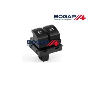 5K3959857B Cam Açma Anahtarı 2 li Krom - Amarok-Caddy-Golf-Ibıza-Leon-Passat-Polo-Touran