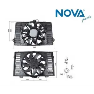 97010606104 FAN MOTORU & ÇERÇEVESİ̇ - PANAMERA