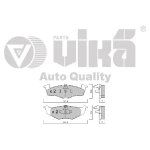 6N0698151C Fren Balatası Ön - Fabıa-Polo