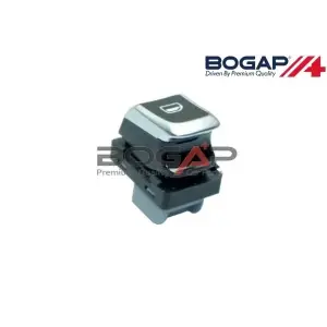 8K0959855B Cam Açma Anahtarı Tekli Krom - Audı A6-A7-A8-A4 2013-2015 - A5 2012-2016 - Q5 2013-2017 - Rs4-Rs5