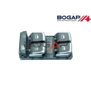 8U0959851 Cam Açma Anahtarı 4lü Krom - Audı A1 2015-2018 - Q3 2012-2018 - Rsq3 2014-2018