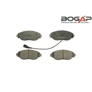 8V0698151C Fren Balatası Ön Büyük Tip E-Mark - Golf-Passat-Tıguan-Leon-Octavıa-Koroq-Superb-A3-Q2-Q3