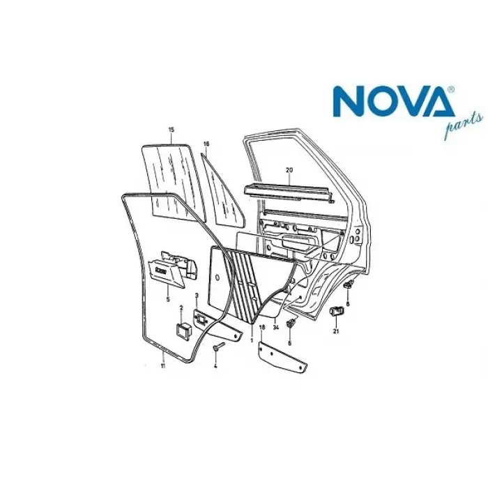 115741243 KAPİ DÖŞEMASİ̇ ARKA SAĞ - FAVORİT