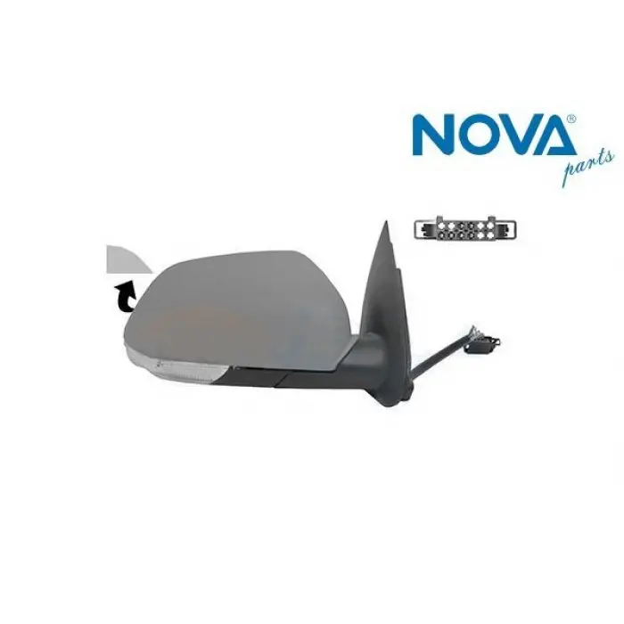 1Z1857508F Ayna Dış Dikiz Komple Sağ ( Elektrikli ) Octavıa 2004-2008