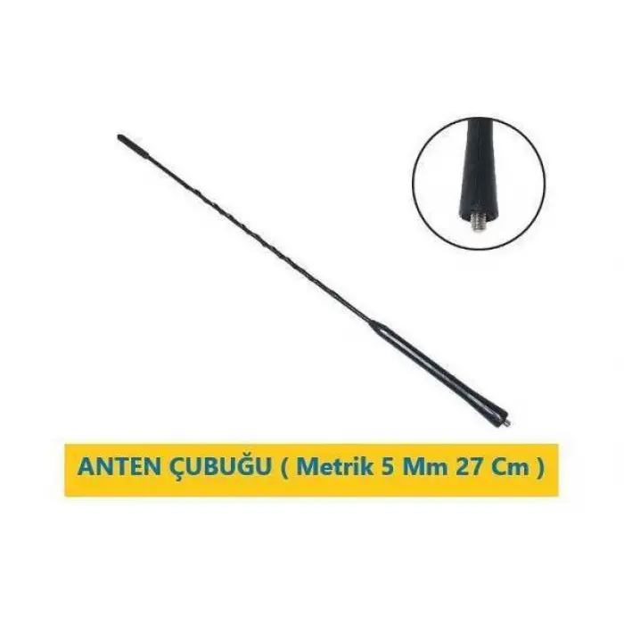 3A0051849 Anten Çubuğu ( Metrik 5 Mm 27 Cm ) Golf 4 Bora Passat Polo Polo Classic Octavıa Toledo Ibıza Cordoba
