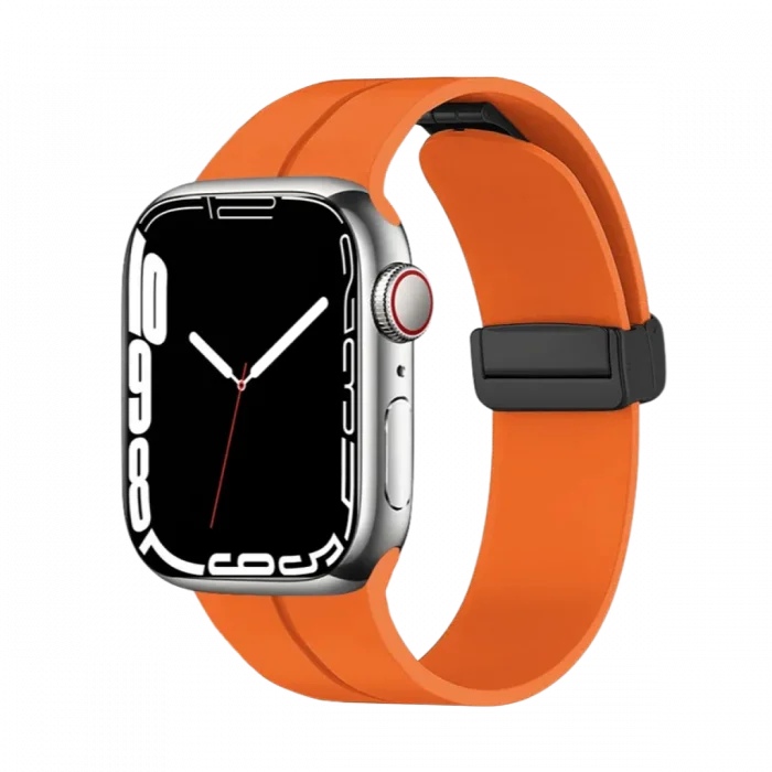 Piili Apple Watch 42-44-45-49 mm Rubber Kayış Turuncu