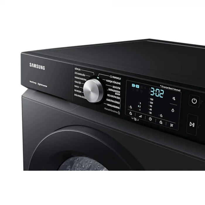 Samsung DV90BBA245ABAH 9 Kg Kurutma Makinesi Siyah