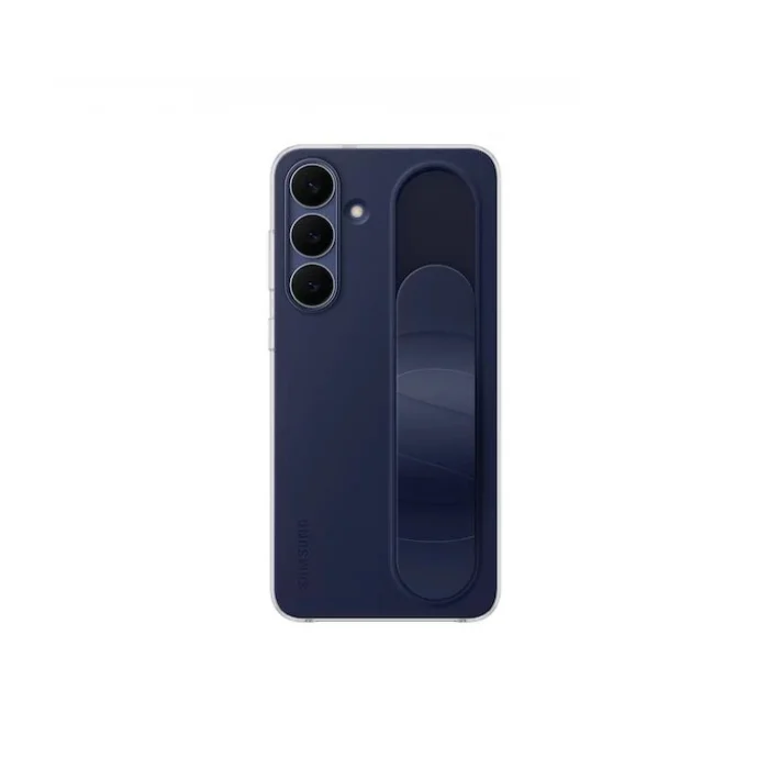 Samsung Galaxy S25 FE Standlı Kordonlu Kılıf Koyu Mavi