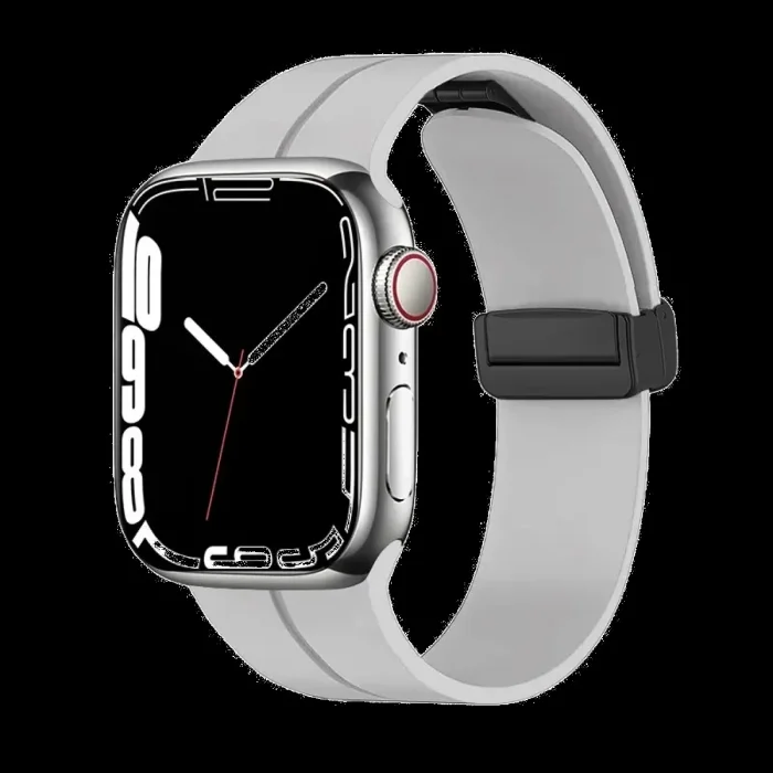 Piili Apple Watch 42-44-45-49 mm Rubber Kayış Bej