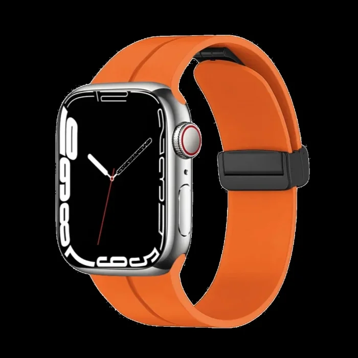 Piili Apple Watch 42-44-45-49 mm Rubber Kayış Turuncu