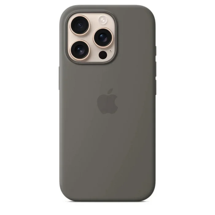 Bix iPhone 16 Pro MagSafe Özellikli Silikon Kılıf Gri