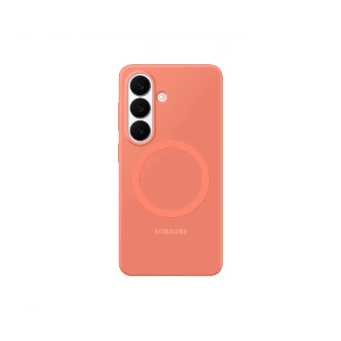 Samsung Galaxy S26 Silikon Magnet Kılıf Mercan