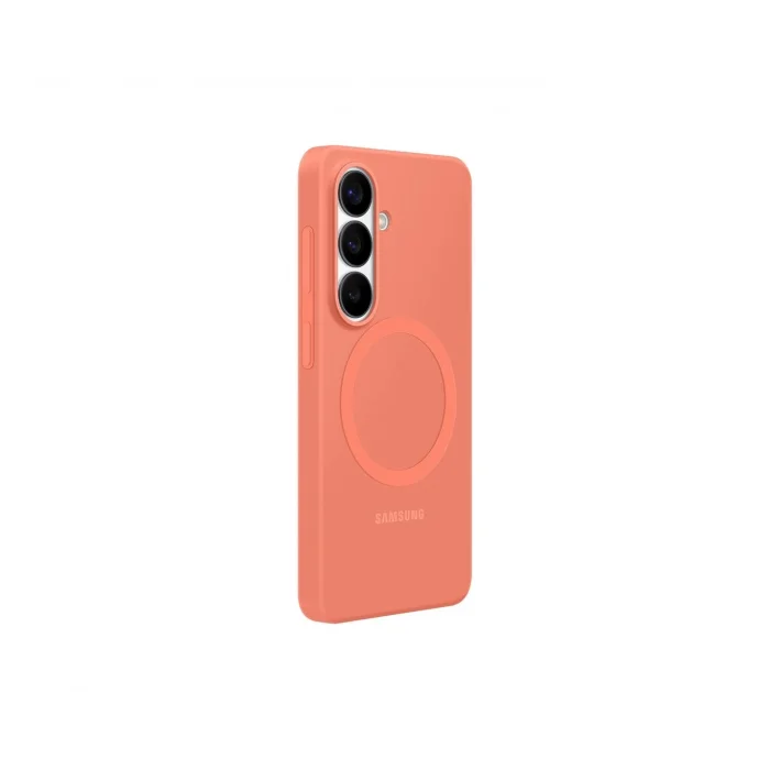 Samsung Galaxy S26 Silikon Magnet Kılıf Mercan
