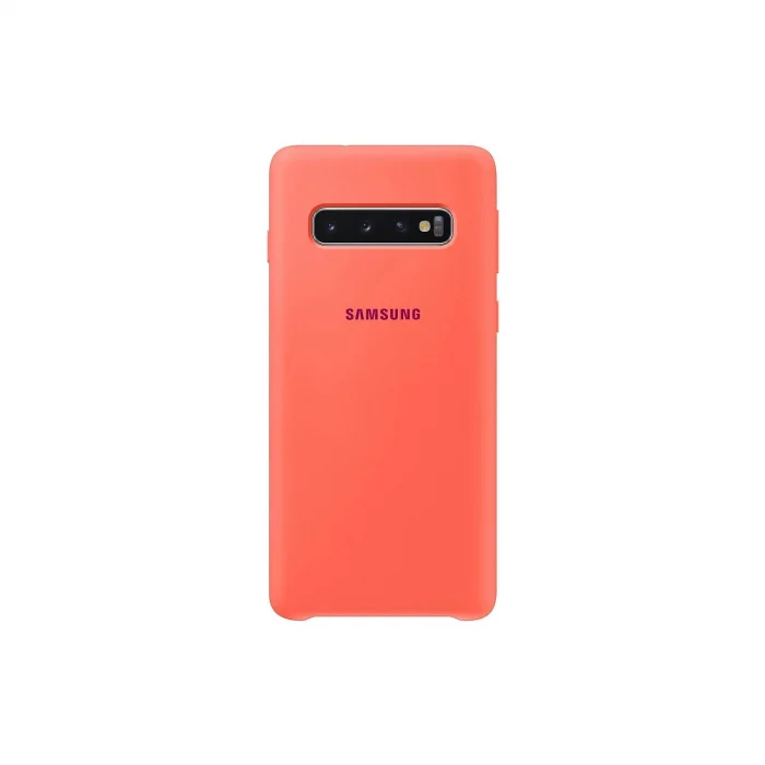 Samsung Galaxy S10 Silikon Kılıf - Orijinal Silicone Cover Pembe (EF-PG973)