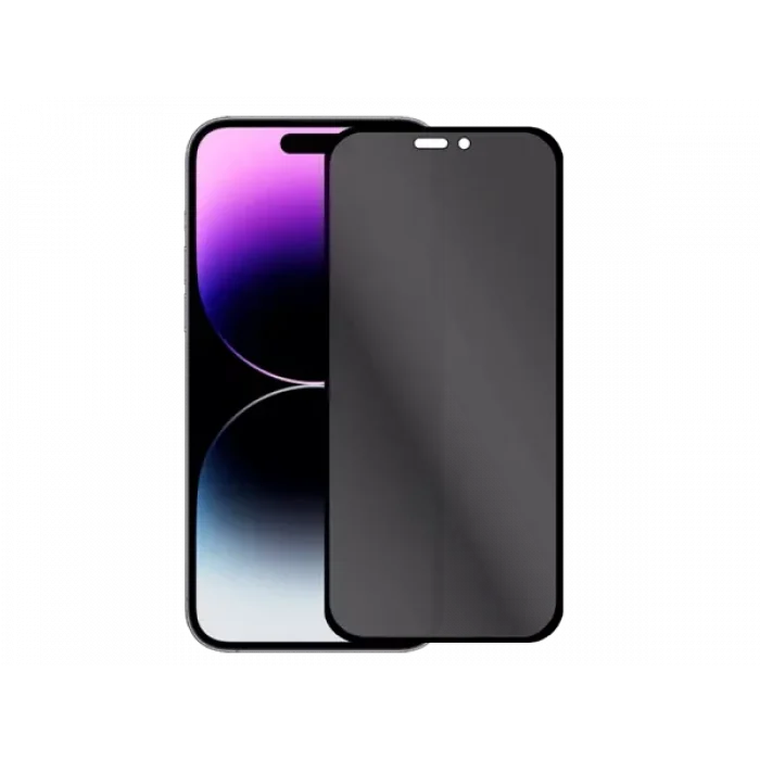 Binano Privacy iPhone 15 Pro Ekran Koruyucu Siyah