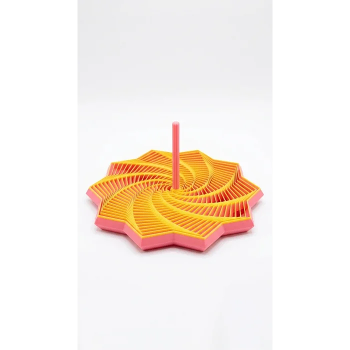 Eclipson Skyward 3D Baskı Geometrik Topaç | Dönen Stres Oyuncağı Spin Top