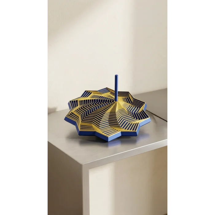 Eclipson Skyward 3D Baskı Geometrik Topaç | Dönen Stres Oyuncağı Spin Top
