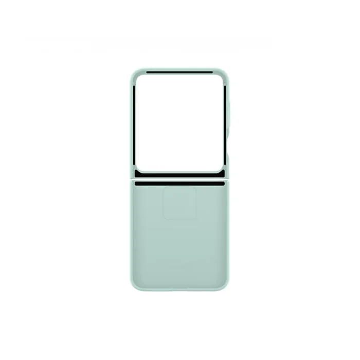 Samsung Galaxy Z Flip 6 Yüzüklü Silikon Kılıf Mint
