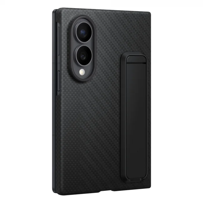 Galaxy Z Fold8 Siyah Standlı Karbon Kılıf