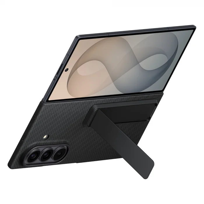 Galaxy Z Fold8 Ultra Siyah Standlı Karbon Kılıf