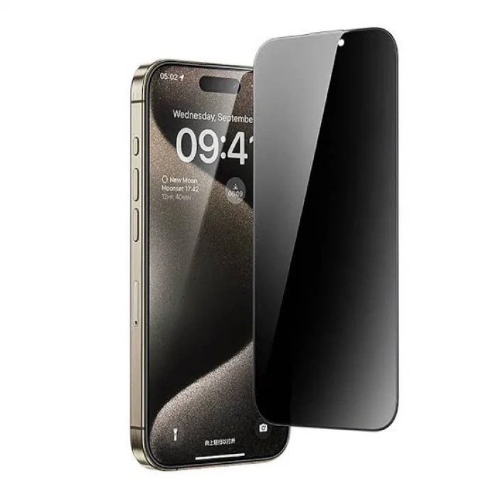 NCT OMI Series Privacy iPhone 15 Pro Max Ekran Koruyucu