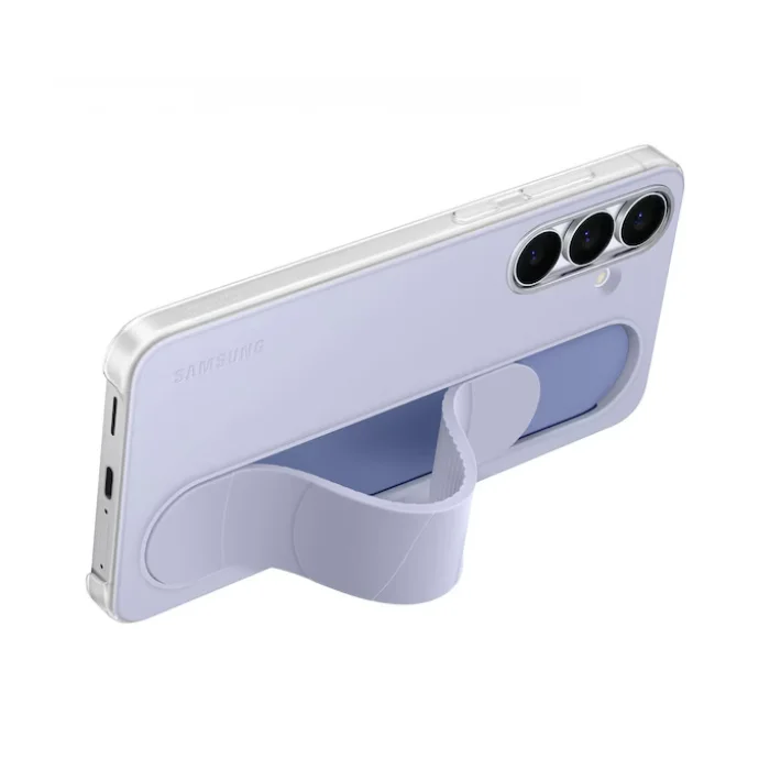 Samsung Galaxy S25 FE Standlı Kordonlu Kılıf Açık Mavi